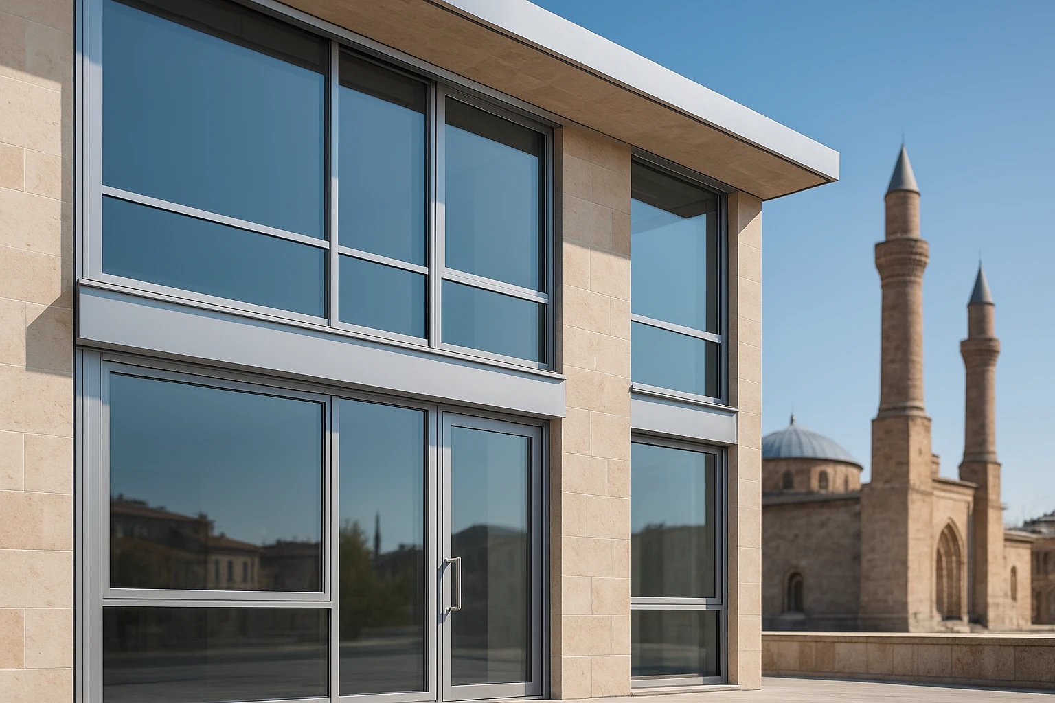 Alüminyum Doğrama Sistemlerinde Modern Mimari görseli